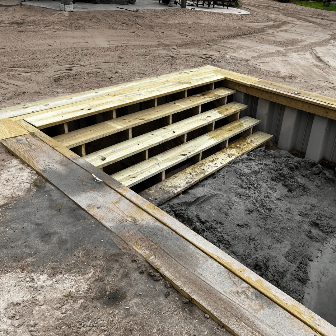 Sea wall installation on an Omaha-area lake